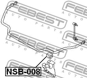 FEBEST NSB-008 Stabiliser Mounting